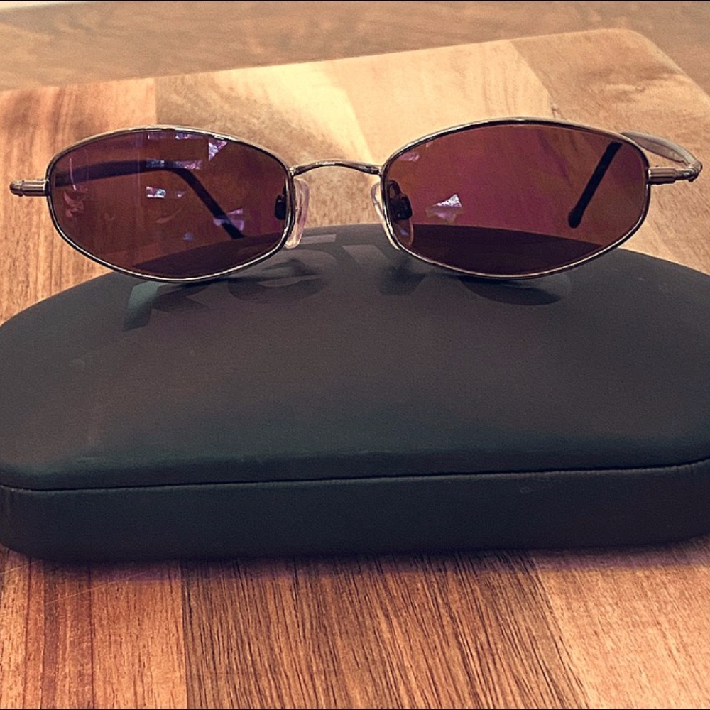 Revo Purple Lens Gold Frame Vintage Sunglasses